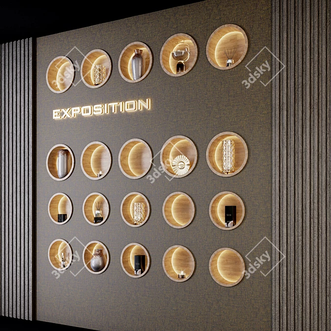 Exposition PN60: Decorative Wall 3D model image 4