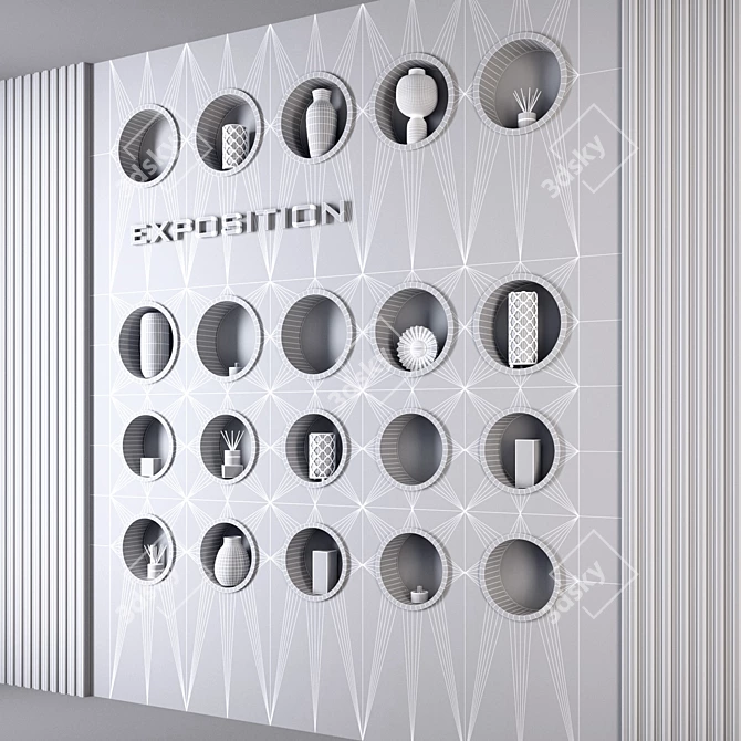 Exposition PN60: Decorative Wall 3D model image 5