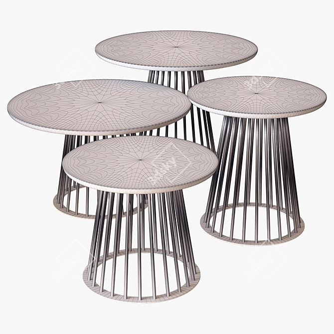 Giopagani Rendez-Vous Coffee Tables 3D model image 2