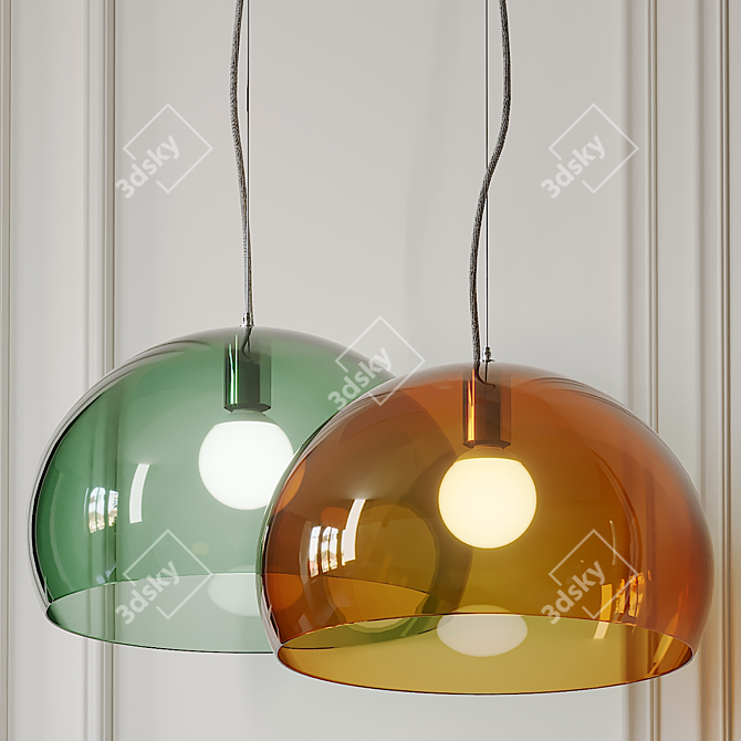 Fly Pendant Light by Laviani 3D model image 1