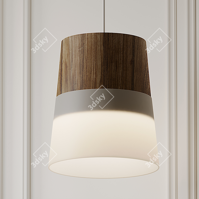 Sleek Tapered Pendant - Lightology Collection 3D model image 2