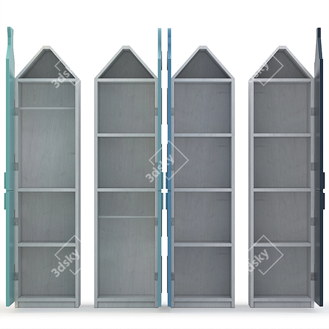 Modern Compact Cupboard 3D model image 2