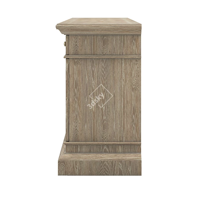 Elegant Dahlia Console 3D model image 3