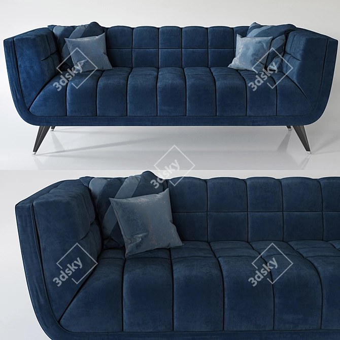 Elegant Everly Quinn Sofa 3D model image 2