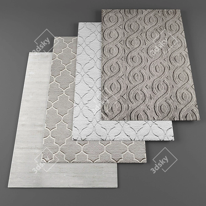 Luxurious Rug Collection 3D model image 1