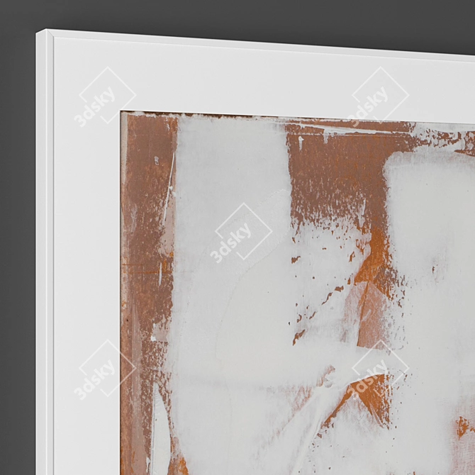 Modern White Frame Collection 3D model image 2