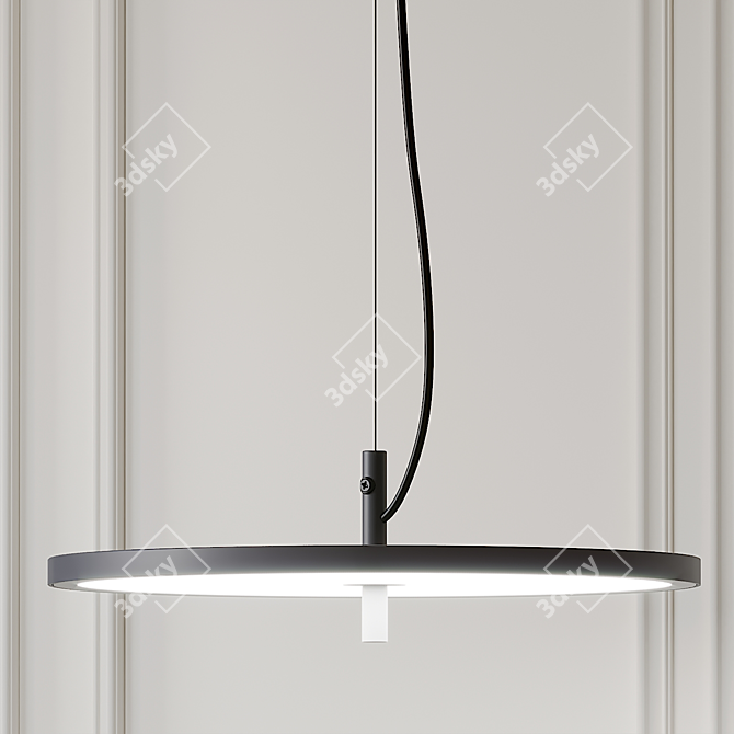 Blancowhite Pendant: Sleek Modern Lighting 3D model image 2