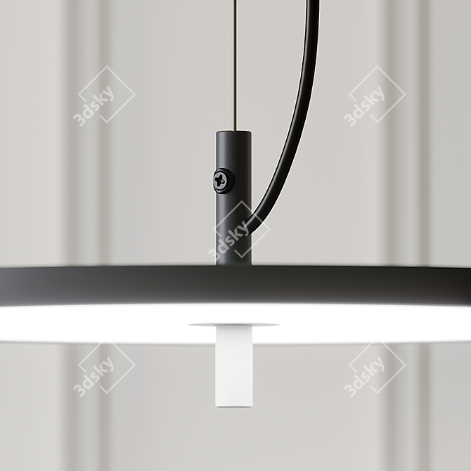 Blancowhite Pendant: Sleek Modern Lighting 3D model image 3