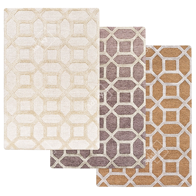 Luxury Rug Collection 3D model image 1