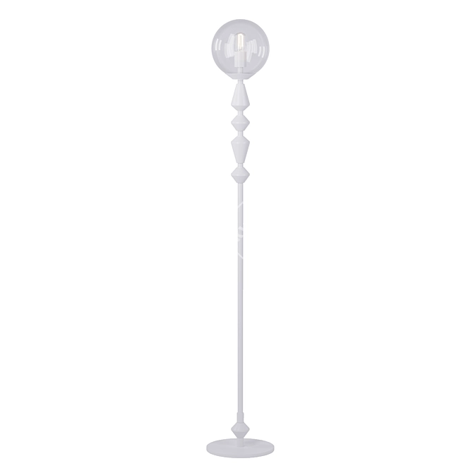 Elegant Dome Floor Lamp 3D model image 3