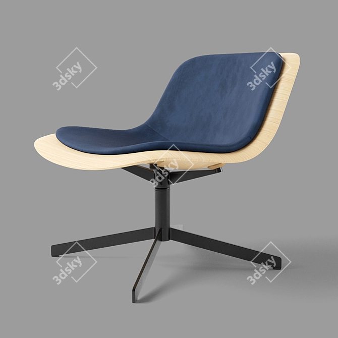 Nonesuch Swivel Chair: Perfect Comfort & Style 3D model image 1