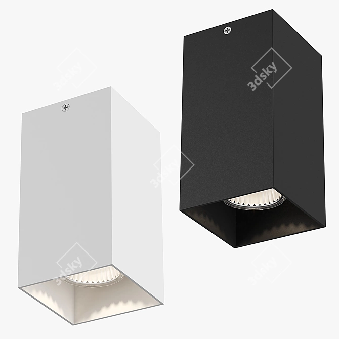 Modern Spot Light Fixture 3D model image 1