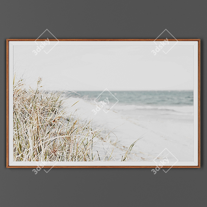 Wooden Framed Picture 3D model image 1