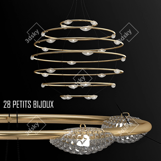 Radiant Charm: 28 Petits Bijoux 3D model image 1