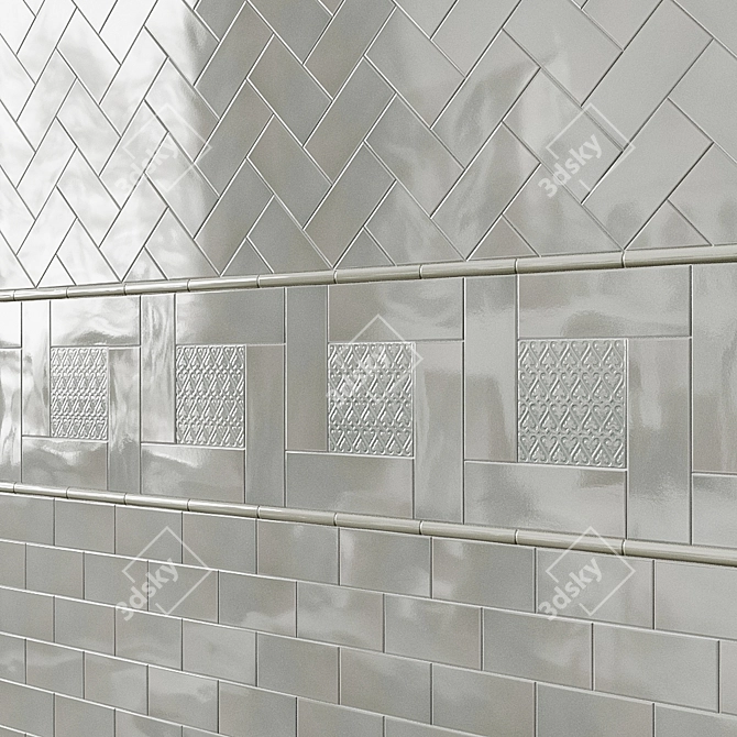 ADEX Ocean Ceramic Wall Tile 3D model image 3