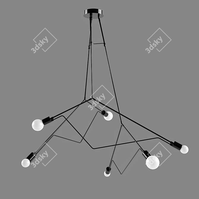 Divergence Pendant Light 3D model image 1