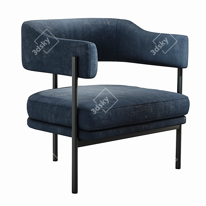 Elegant Isabella Chair: Perfect for Any Space 3D model image 1