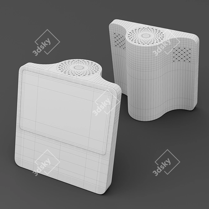 Baidu AI Smart Speaker: Innovative Voice Assistant 3D model image 3