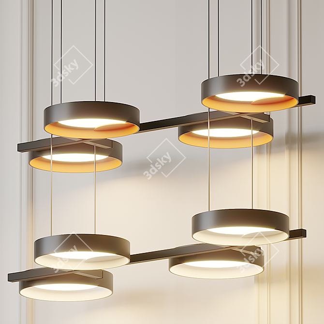 Modern LED Pendant Light 3D model image 1