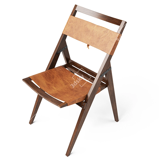 Portable Folding Chair 3D model image 2