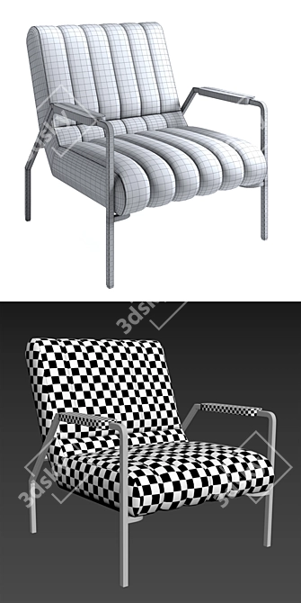 Rekord Retro Revival Chair 3D model image 3