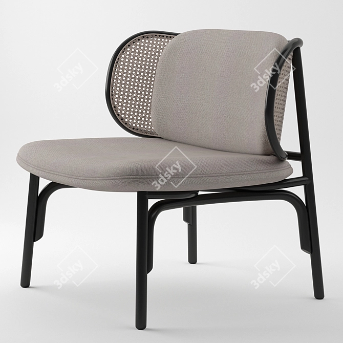 Suzenne Lounge Chair: Modern Comfort 3D model image 1