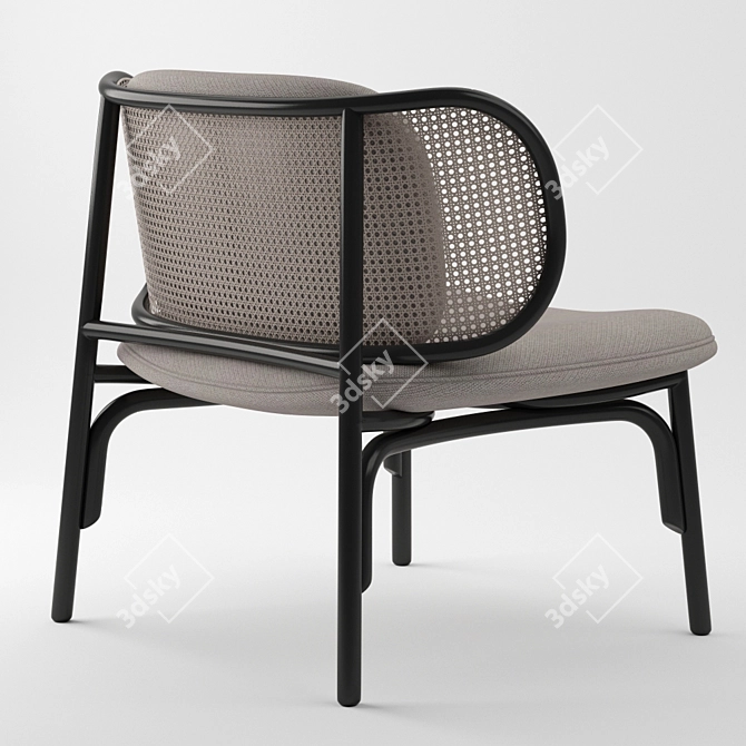 Suzenne Lounge Chair: Modern Comfort 3D model image 2