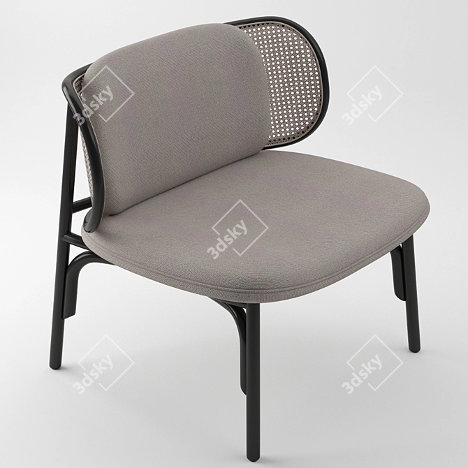 Suzenne Lounge Chair: Modern Comfort 3D model image 3