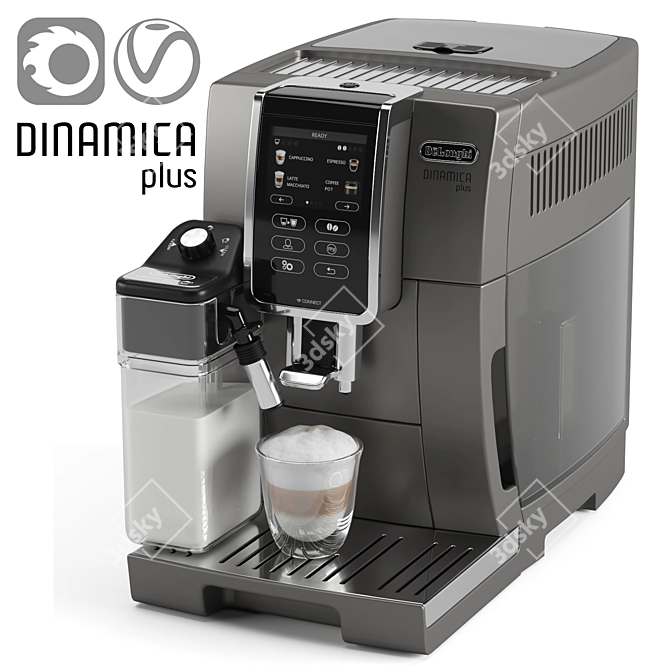 Delonghi Dinamica Plus: Premium Automatic Coffee Machine 3D model image 6