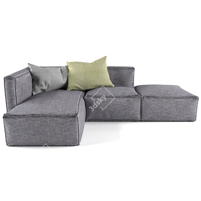 Custom-Made Contemporary Sofa 3D model image 1