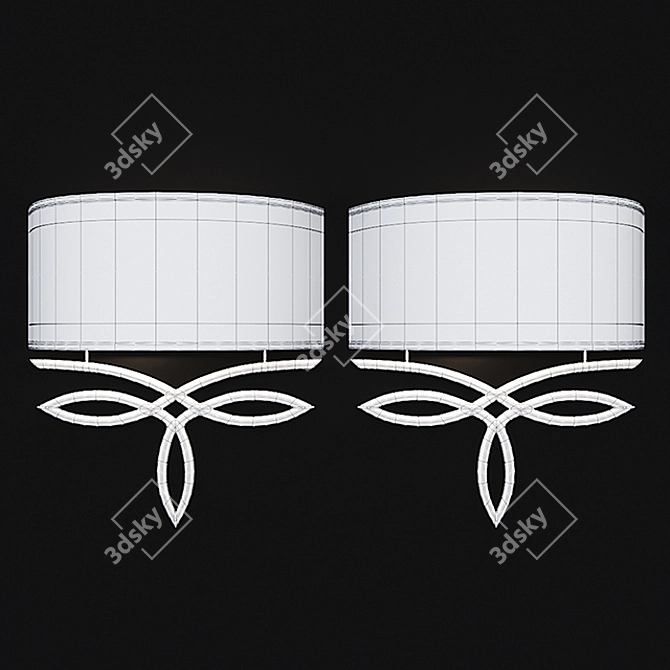 Freya Teona Wall Sconce: Elegant Illumination 3D model image 2