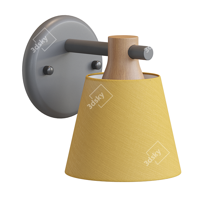 NATURA WALL: Scandinavian Style Lamp 3D model image 1