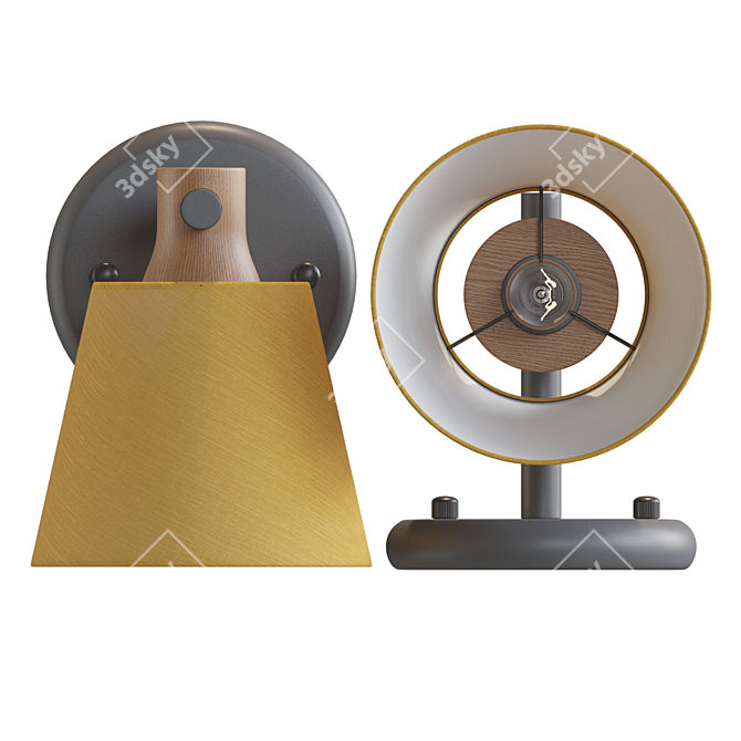 NATURA WALL: Scandinavian Style Lamp 3D model image 2