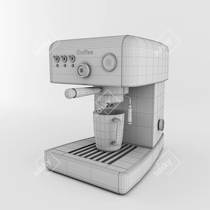 Ultimate Brew: Espresso Machine 3D model image 2