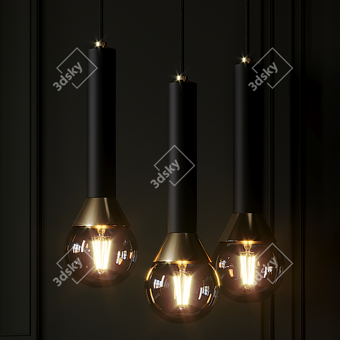 Minimalist Pendant Lighting: Via Pendant 3D model image 2