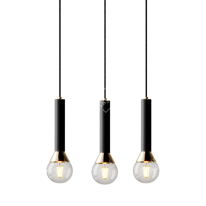 Minimalist Pendant Lighting: Via Pendant 3D model image 6