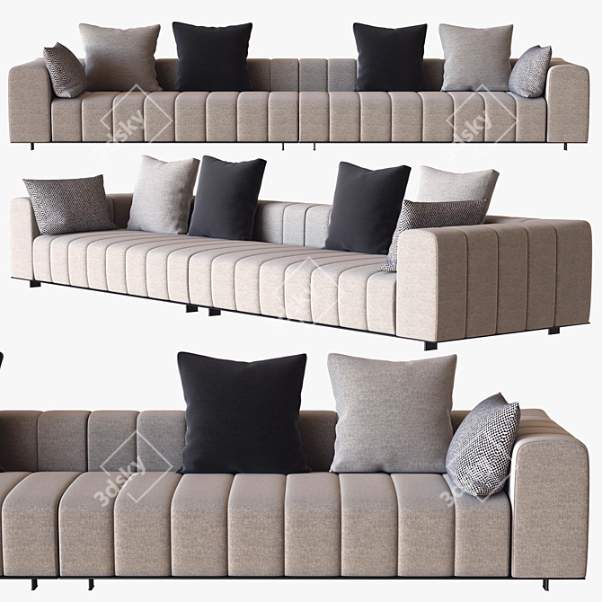 Elegant Freeman Tailor Sofa Minotti 3D model image 1