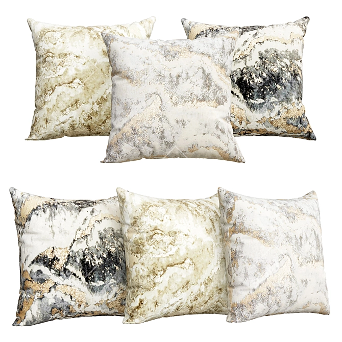 Luxury Comfort Pillows 3D model image 1