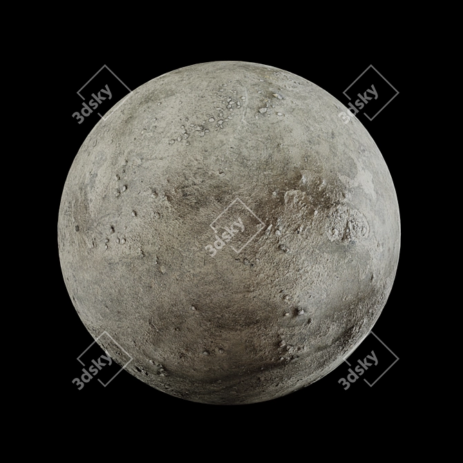 High Quality Concrete Material 3D model image 5