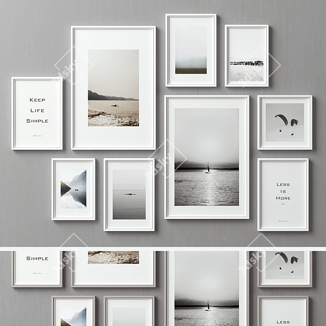 Versatile Picture Frames Collection 3D model image 2