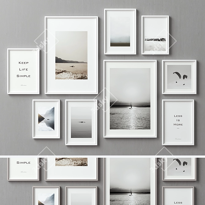 Versatile Picture Frames Collection 3D model image 7