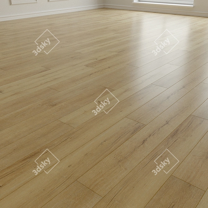 Natural Wood Parquet Laminate 3D model image 3