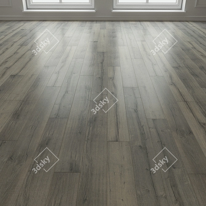 Natural Wood Parquet Laminate 3D model image 1