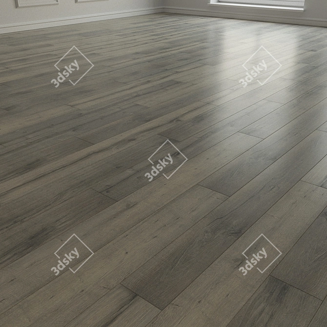 Natural Wood Parquet Laminate 3D model image 2