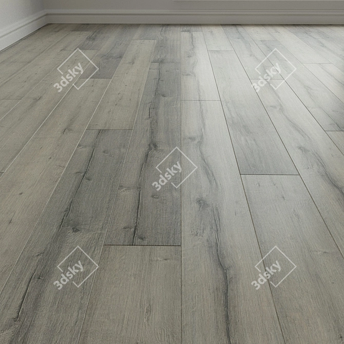 Natural Wood Parquet Laminate 3D model image 3