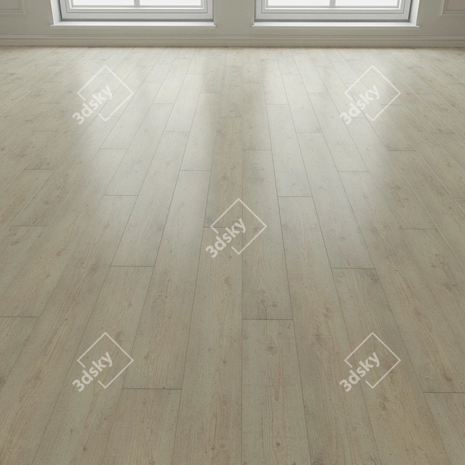 Natural Wood Parquet Laminate 3D model image 1