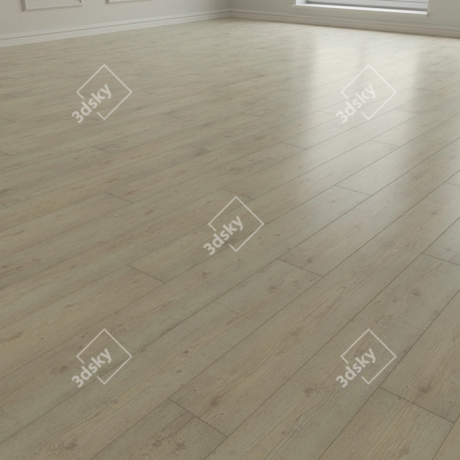 Natural Wood Parquet Laminate 3D model image 2