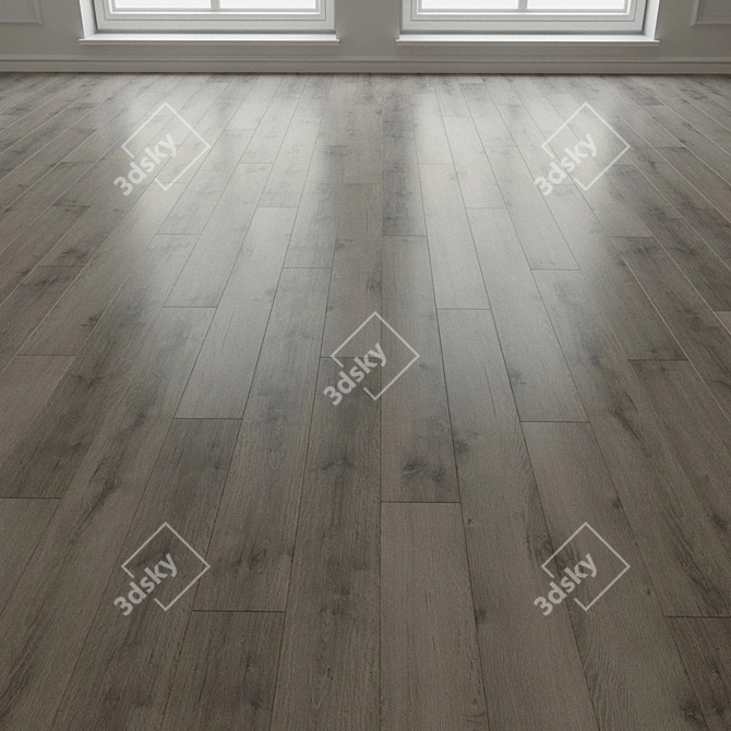 Natural Wood Laminate Parquet 3D model image 1