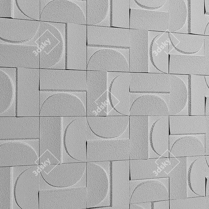 Kenzan Wall Tiles: Versatile Design Solution 3D model image 2