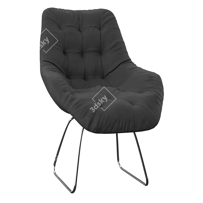 Relax in Style with the Chaires Lounge Chair 3D model image 2